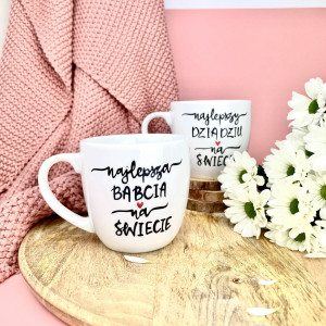 Kubek Najlepsza Babcia na Świecie 300 ml- Kika Handmade