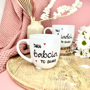 Kubek Taka Babcia to skarb 300 ml- Kika Handmade