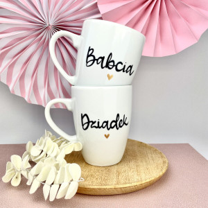 Zestaw kubków Babcia i Dziadek- Kika Handmade