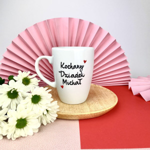 Kubek Kochany Dziadek z imieniem- Kika Handmade