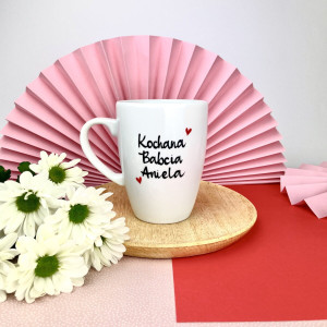 Kubek Kochana Babcia z imieniem- Kika Handmade