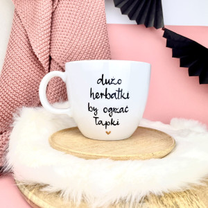 Kubek na dużą herbatę - 1 L- Kika Handmade