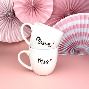 Zestaw kubków Misia i Miś 300ml- Kika Handmade