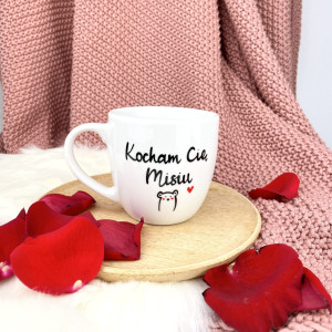 Kubek Kocham Cię Misiu 300ml- Kika Handmade