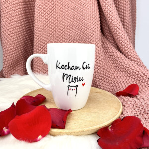 Kubek Kocham Cię misiu- Kika Handmade