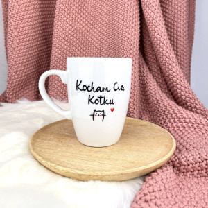 Kubek Kocham Cię kotku- Kika Handmade