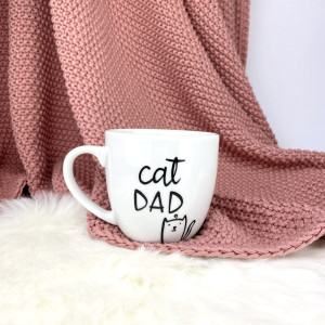 Kubek Cat Dad 300 ml- Kika Handmade