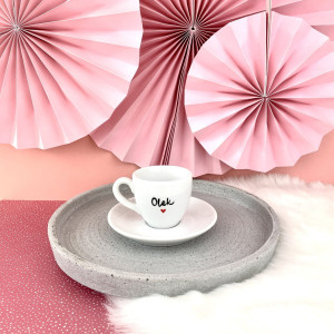 Filiżanka espresso z imieniem 80 ml- Kika Handmade