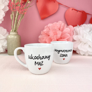 Kubek 300 ml - Ukochany mąż- Kika Handmade