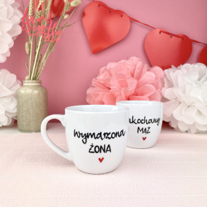 Kubek 300 ml - Wymarzona żona- Kika Handmade