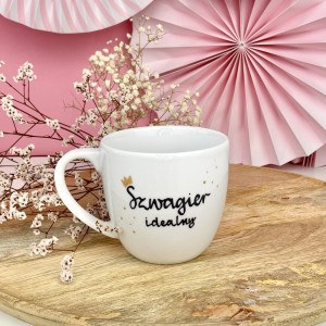 Kubek 300 ml - Szwagier idealny- Kika Handmade