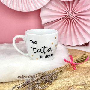 Kubek dla taty 300 ml - Taki tata to skarb - Kika Handmade