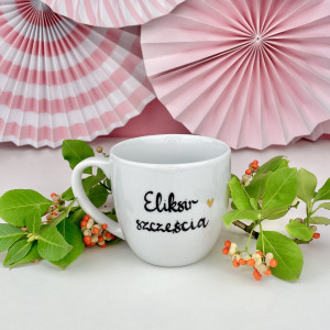 Kubek 300 ml - Eliksir szczęścia- Kika Handmade