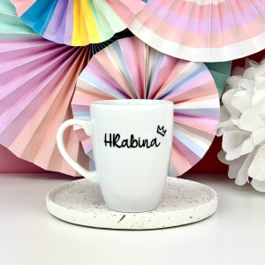 Kubek dla kadrowej 360 ml - HRabina- Kika Handmade