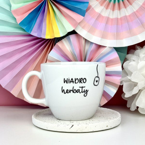 Kubek WIADRO herbaty - 1L- Kika Handmade