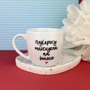 Kubek Najlepszy mężczyzna na świecie 300 ml- Kika Handmade