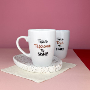 Zestaw kubków Taka Teściowa i taki Teść to skarb- Kika Handmade