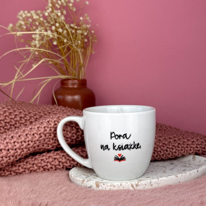 Kubek Pora na książkę 300 ml- Kika Handmade