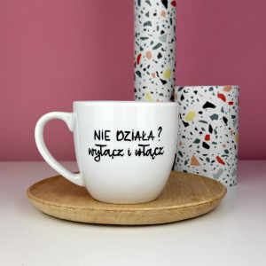 Kubek dla informatyka Nie działa ? wyłącz i włącz 300 ml- Kika Handmade