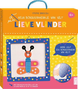 Mijn borduurwerkje van vilt 0 - Lieve vlinder