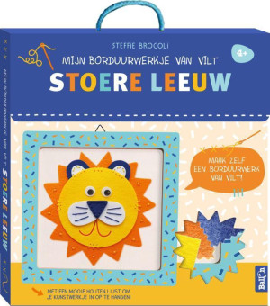 Mijn borduurwerkje van vilt 0 - Stoere leeuw