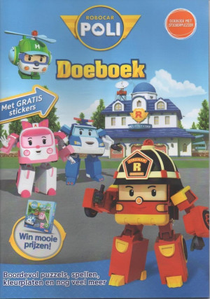 Robocar Poli - Doeboek - Puzzel, kleuren, stickers en spellen