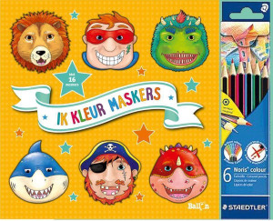 Ik maak maskers 0 - Ik kleur maskers (oranje)