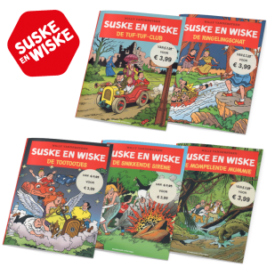 Suske en Wiske - Voordeelbundel van 5 Suske en Wiske stripboeken - Nummers: 133, 137, 232, 237 en 255