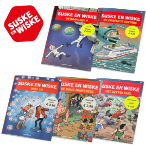 Suske en Wiske - Voordeelbundel van 5 Suske en Wiske stripboeken - Nummers: 89, 321, 344, 359 en 360