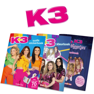 K3 voordeelbundel - 2 stickerboeken + 1 kleurboek
