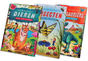 3 stickerboeken met reuze stickers