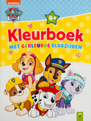 Paw Patrol Kleurboek met gekleurde bladzijden