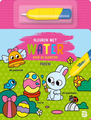 Kleuren met water voor de kleintjes - Pasen