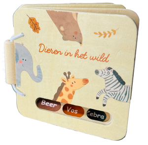 Houten boekje - Dieren in het wild