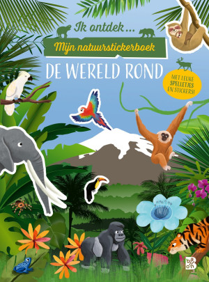 Mijn natuurstickerboek: De wereld rond