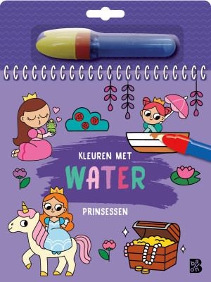 Kleuren met water - Prinsessen