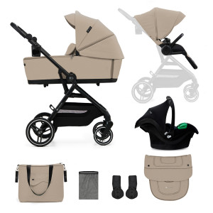 Poussette 3en1 YOXI beige