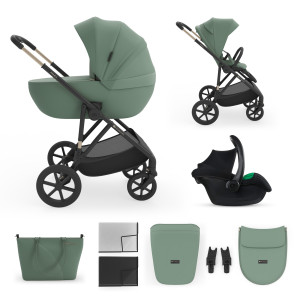 Poussette  multifonction 3en1 PRIME 3 Vert foncé