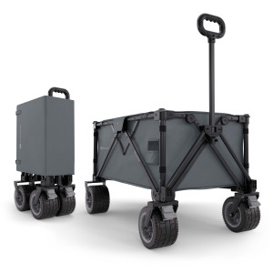 Poussette de transport pliable ROLLSTER gris