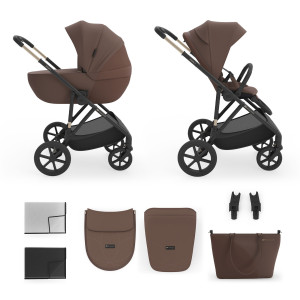 Poussette multifonction PRIME 3 2 en 1 marron
