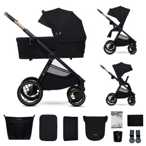 Carrito bebé multifuncional NEA 2 negro