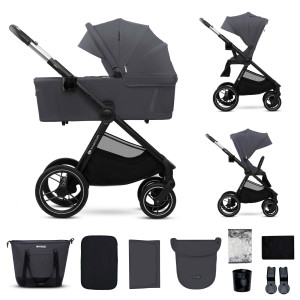 Carrito bebé multifuncional NEA 2 gris oscuro