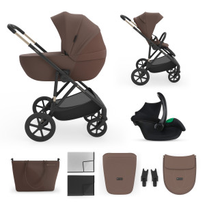 Poussette multifonction 3en1 PRIME 3 marron