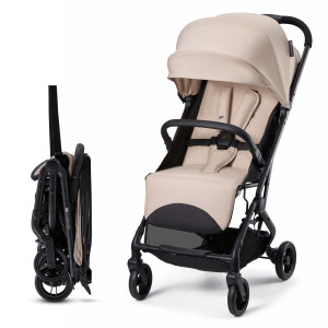 Poussette citadine légère et compacte INDY 3 misty beige