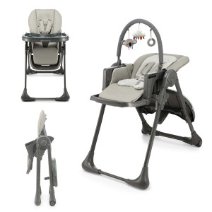 Chaise haute 2en1 TUMMIE gris