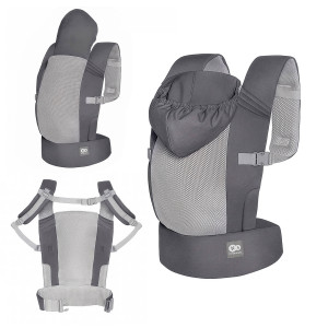 Porte-bébé ergonomique CARRYBEE gris
