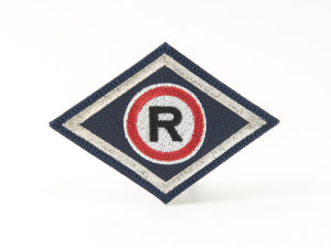 Naszywka romb policyjny - Ruch drogowy "R"