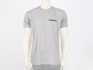 T-shirt szary z napisami OCHRONA - S
