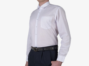 Elegancka biała koszula wyjściowa - XL