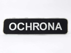 Średnia naszywka "Ochrona" - Biały